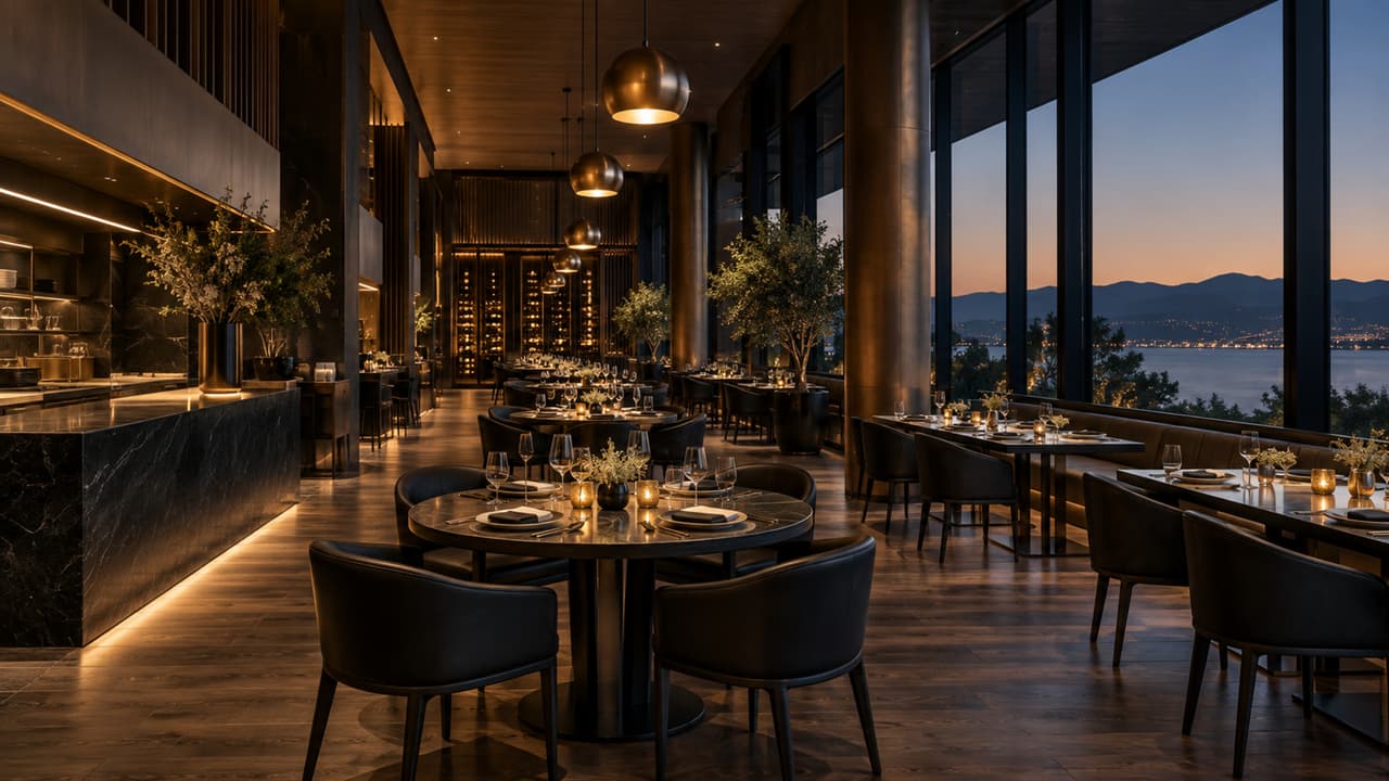 Restaurant and shared community spaces